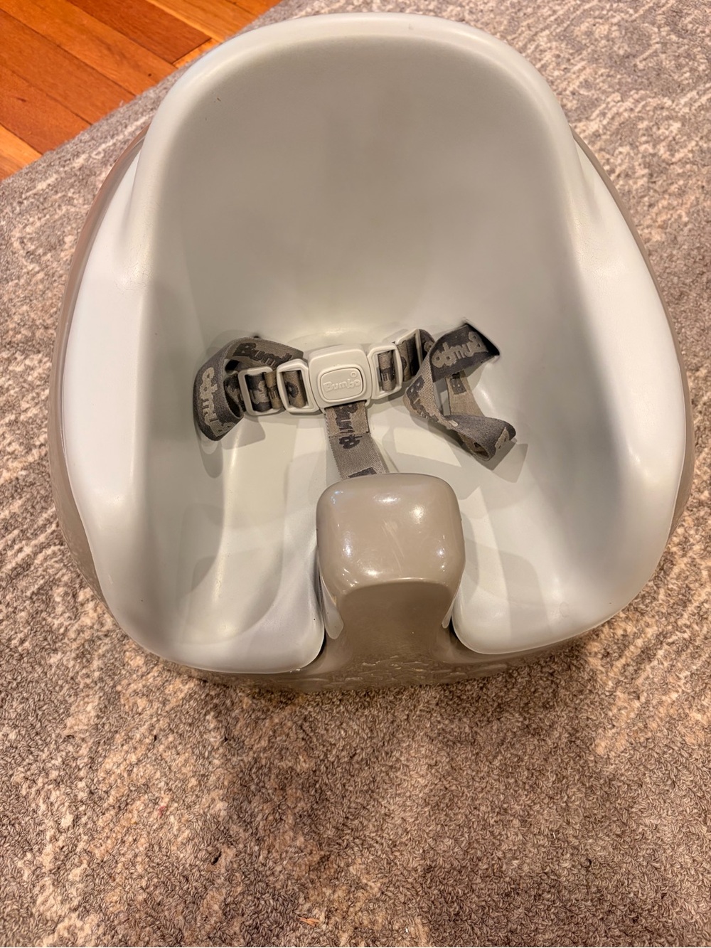 Bumbo Multi-Seat in Light Gray - Comfortable Infant Floor Seat or high chair